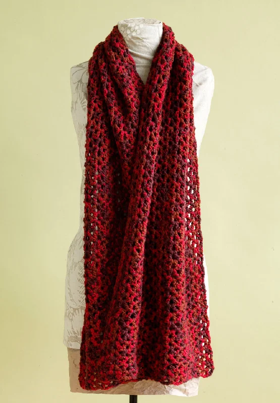 Berry Parfait Shawl Pattern (Crochet) - Version 1 Stylish Chunky Wool Shawl