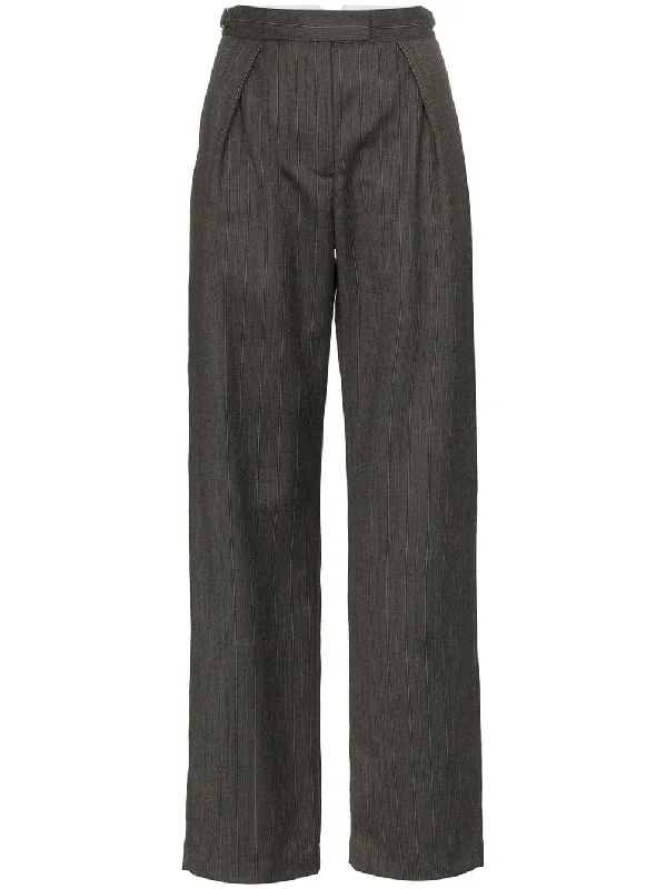 high-waisted stripe trousers Trousers versatile all-occasion