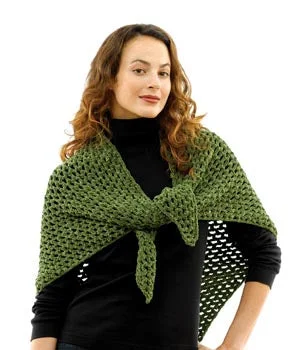 Shawl Pattern (Crochet) Soft Cotton Shawl Cape