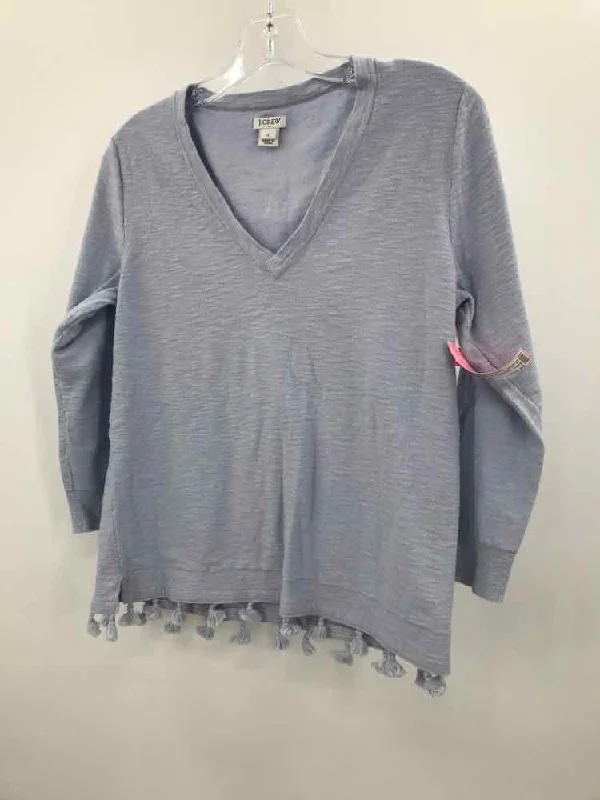 Pre-Owned J Crew Blue Size Small Sweater Transparent Opaque Sheer