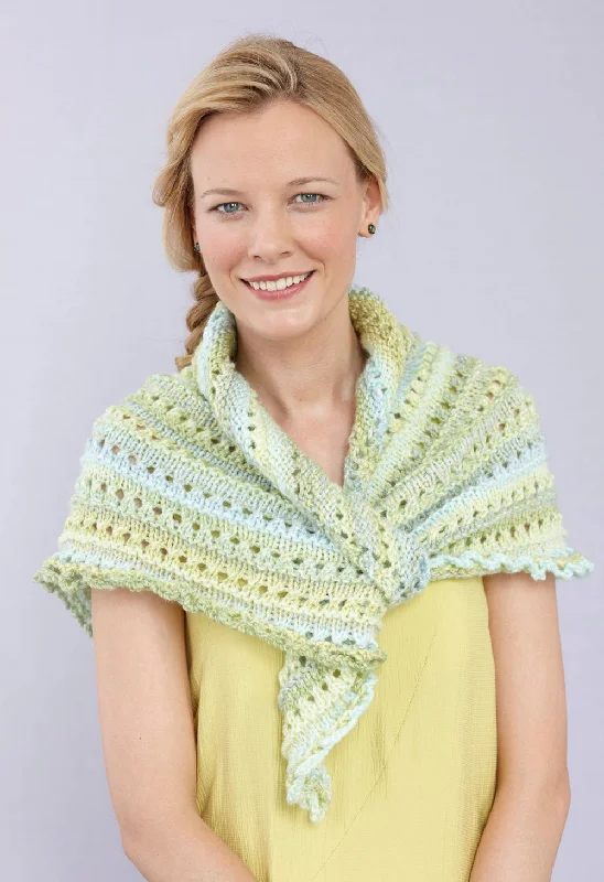 Chianti Shawl Pattern (Knit) - Version 2 Elegant Silk Shawl Scarf