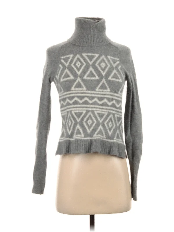 Wool Pullover Sweater Zipper Front Cardigan