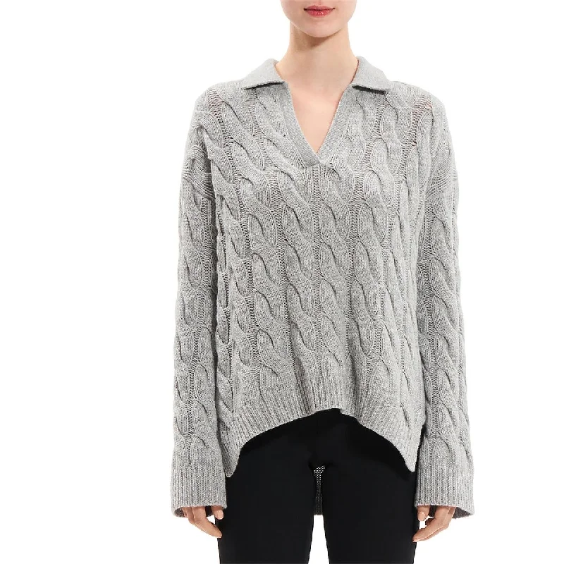 KARENIA Womens Wool Cashmere V-Neck Sweater Soft Cozy Warm