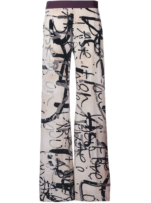 printed crepe trousers Trousers practical durable