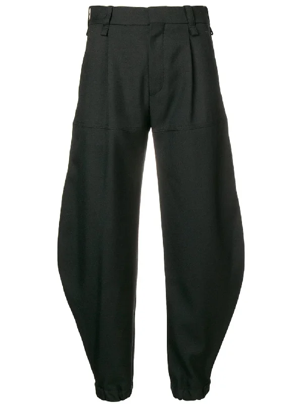 Cropped trousers Trousers Formal Black