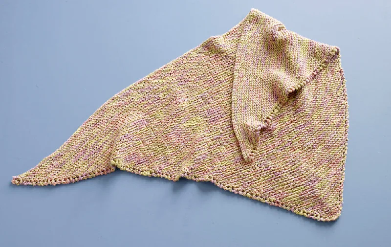 Spring Color Shawl Pattern (Knit) Chic Knit Shawl Poncho