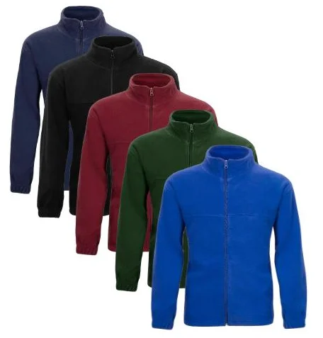 Adult Polar Fleece Jacket (6/Case) Hoodie Zip-Up Jacket Button-Up Jacket