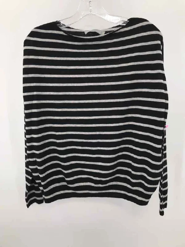 Pre-Owned Vince Black Size Small Stripe Sweater Houndstooth Herringbone Solid