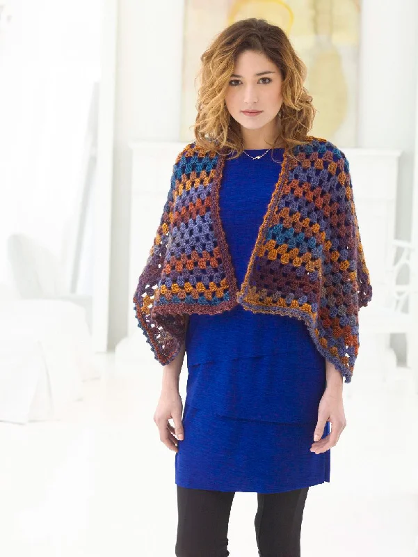 Zephyr Shawl Pattern (Crochet) Cozy Plaid Shawl Scarf