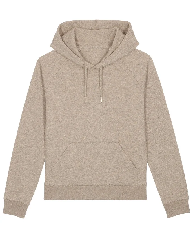 Heather Sand - Women's Stella Trigger iconic hoodie sweatshirt  (STSW148) Hoodie with Hem Frayed Vintage Worn