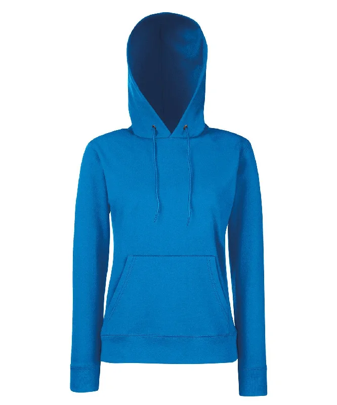 Royal Blue - Women's Classic 80/20 hooded sweatshirt Hoodie with Batwing Sleeves Loose Dramatic