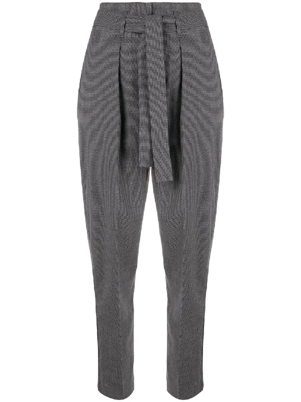 houndstooth tapered trousers Trousers Bootcut Casual
