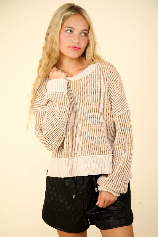 Juliana Striped Sweater Handmade Hand-knitted Hand-woven