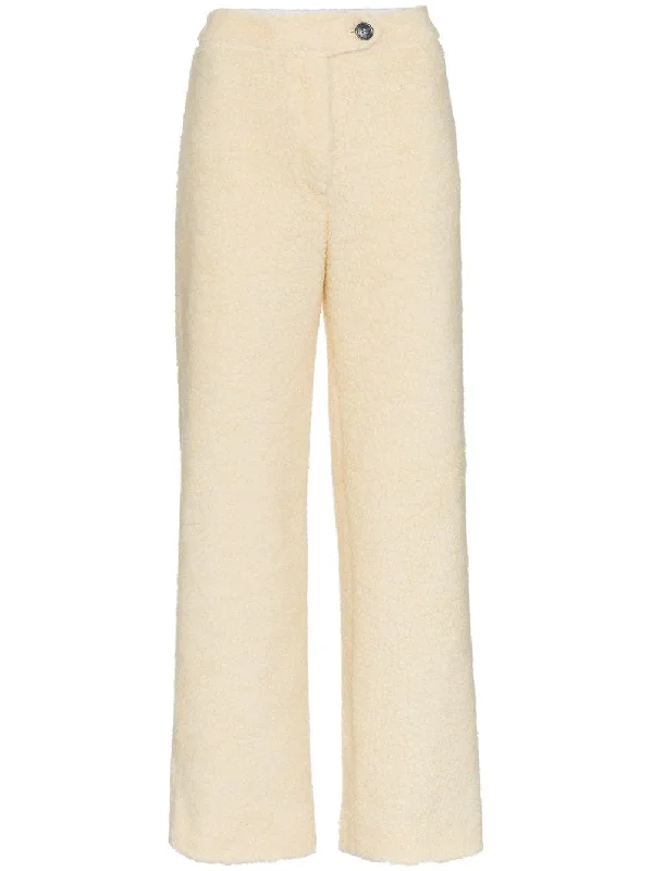 faux shearling trousers Trousers Low Rise Relaxed