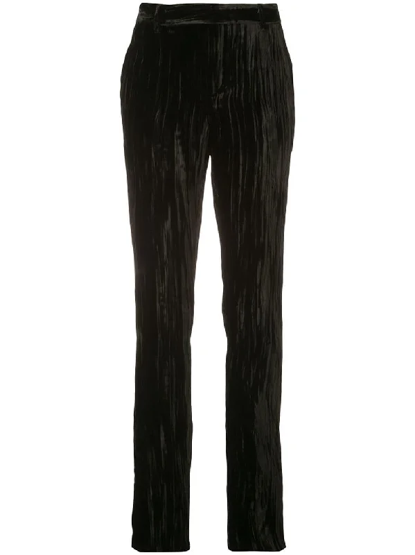 textured straight-leg trousers Trousers Sale Discount