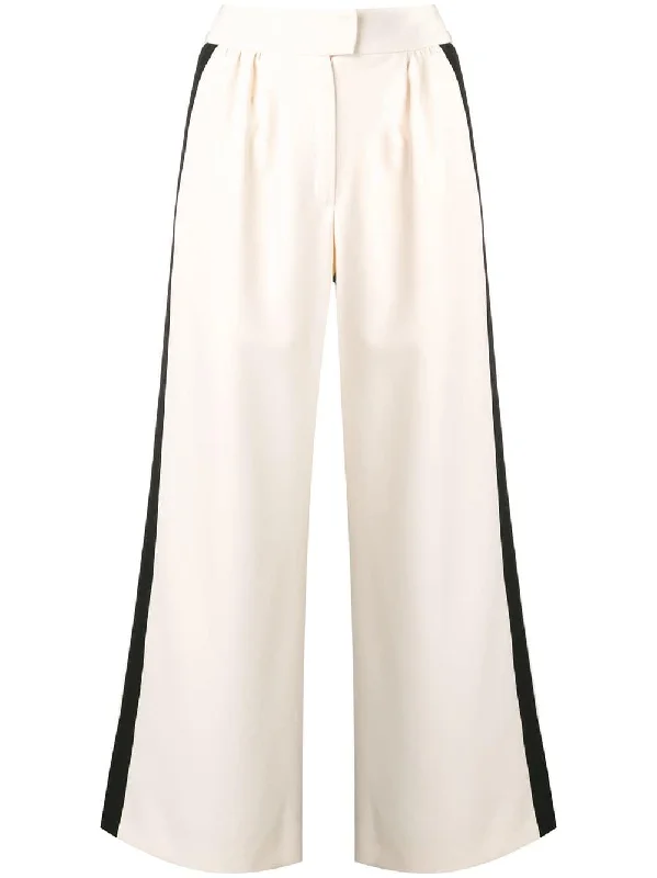 two-tone wide leg trousers Trousers Trousers Formal