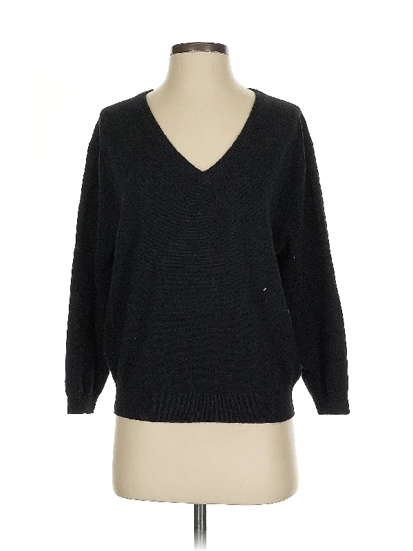 Cashmere Pullover Sweater Puff Sleeve Stylish