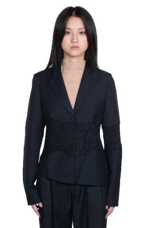 Black Smart Cut Suit Jacket Herringbone Jacket Checkered Jacket Solid Jacket