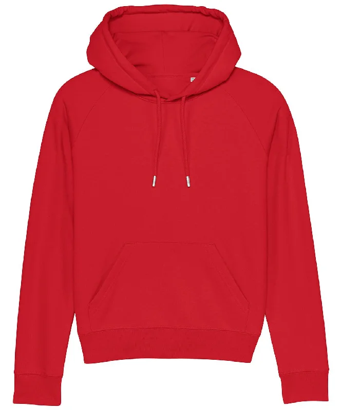 Red - Women's Stella Trigger iconic hoodie sweatshirt  (STSW148) Hoodie with Hem Applique Textured Unique