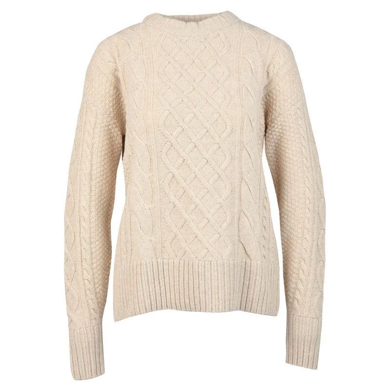 Barbour Daffodil Ladies Knit Jumper - Oatmeal Sweater Knitwear Pullover