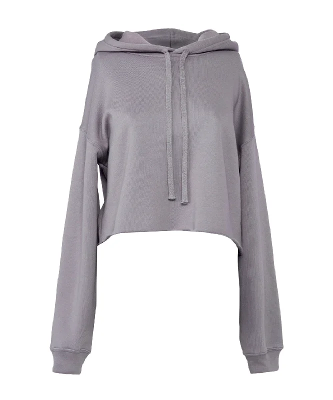 Storm - Women's cropped fleece hoodie Hoodie with Camouflage Military Edgy