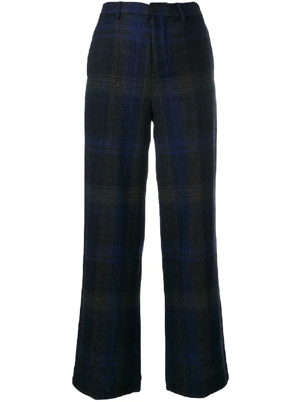 straight check trousers Trousers Chinos Classic