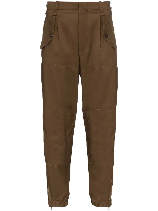 cargo trousers with tapered hem Trousers Palazzo Wide Leg