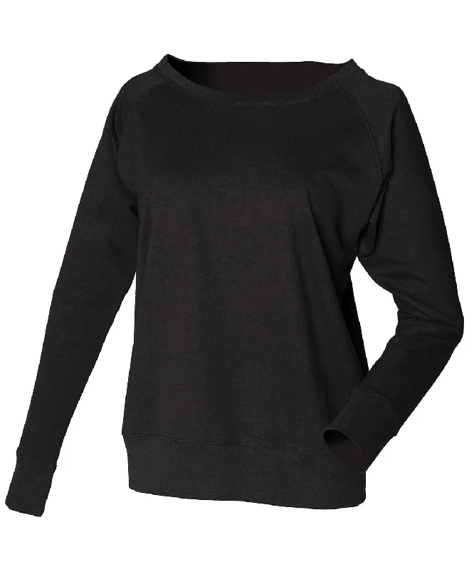 Black - Women's slounge sweatshirt Hoodie with Applique Textured Unique