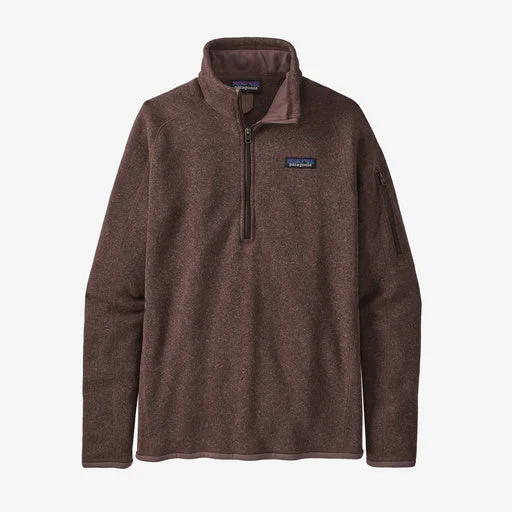 Patagonia W’s Better Sweater 1/4 Zip - Dusky Brown Stretchy Elastic Breathable