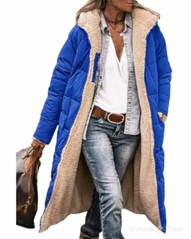 Winter Coats Reversible Sherpa Fleece Long Hooded Puffer Jackets Outerwear Faux Fur Jacket Real Fur Jacket Shearling Jacket