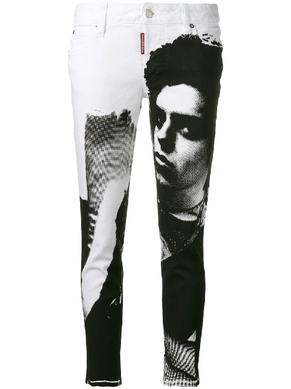 printed slim fit trousers Trousers versatile all-occasion
