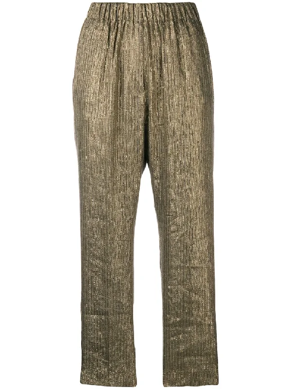 plissé trousers Trousers Plaid Checkered