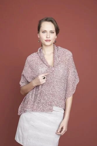 Gossamer Shawl Pattern (Knit) Warm Cashmere Shawl Cape