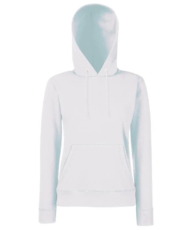 White - Women's Classic 80/20 hooded sweatshirt Hoodie with Cropped Fit Short Trendy