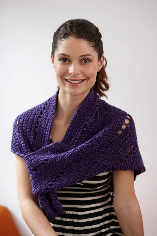 Royal Triangle Shawl (Crochet) Luxurious Silk Shawl Cape