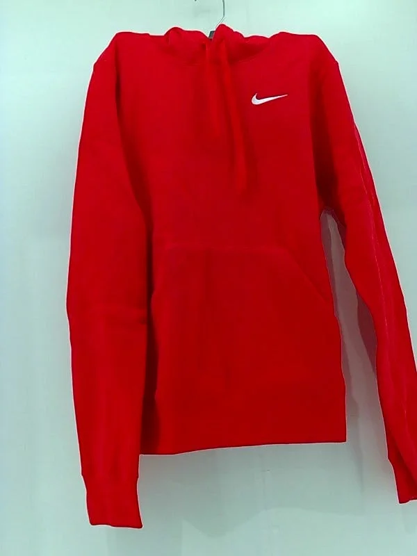 Nike Womens Pullover Fleece Hoodie Color Red Size XSmall Sabrina Neck Pullover