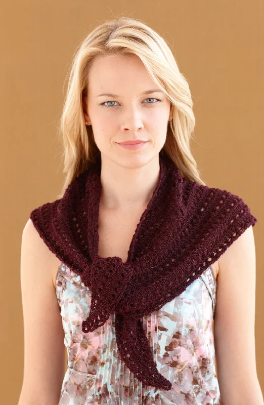 Sweetheart Shawl Pattern (Knit) - Version 1 Elegant Velvet Shawl Wrap