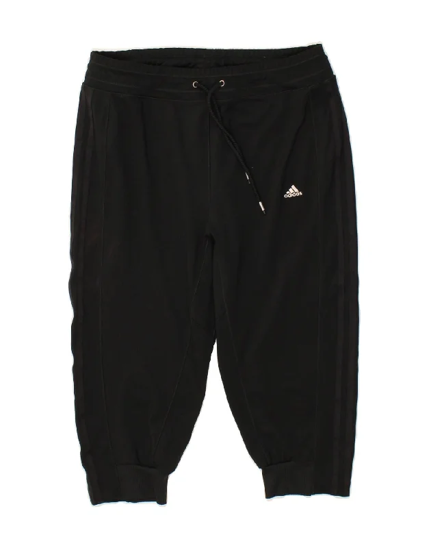 ADIDAS Womens Climacool Tracksuit Trousers Joggers UK 8/10 Small  Black Trousers Prom Sequined