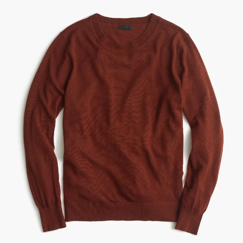 Collection featherweight cashmere boyfriend crewneck sweater Mesh Sweater Canvas Denim