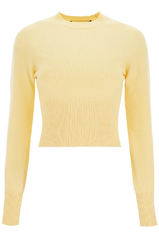 cropped pullover 'the threshold 243KN547 2001 LIGHT YELLOW Zipper Front Cardigan