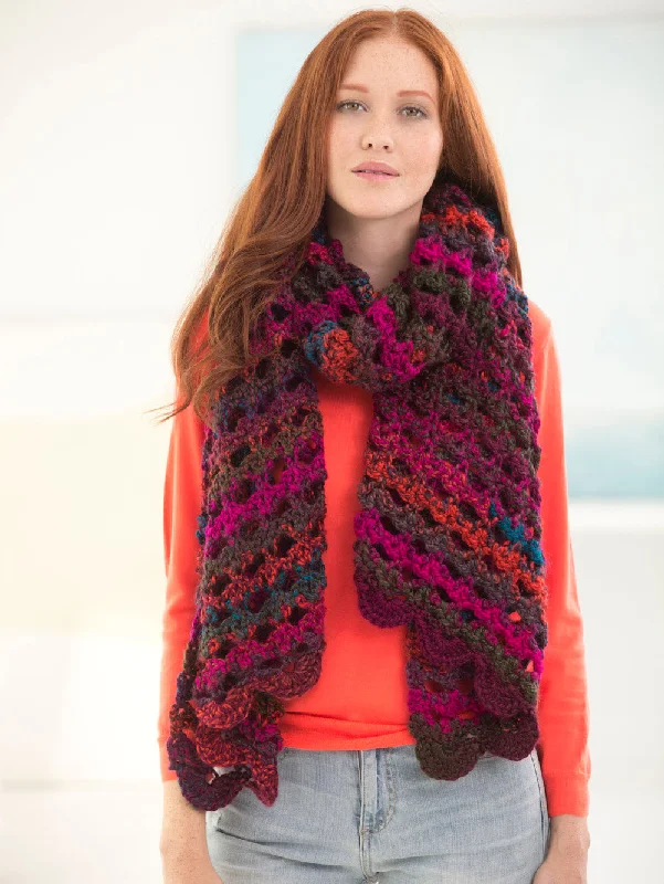 Mantra Shawl (Crochet) Elegant Long Shawl Scarf