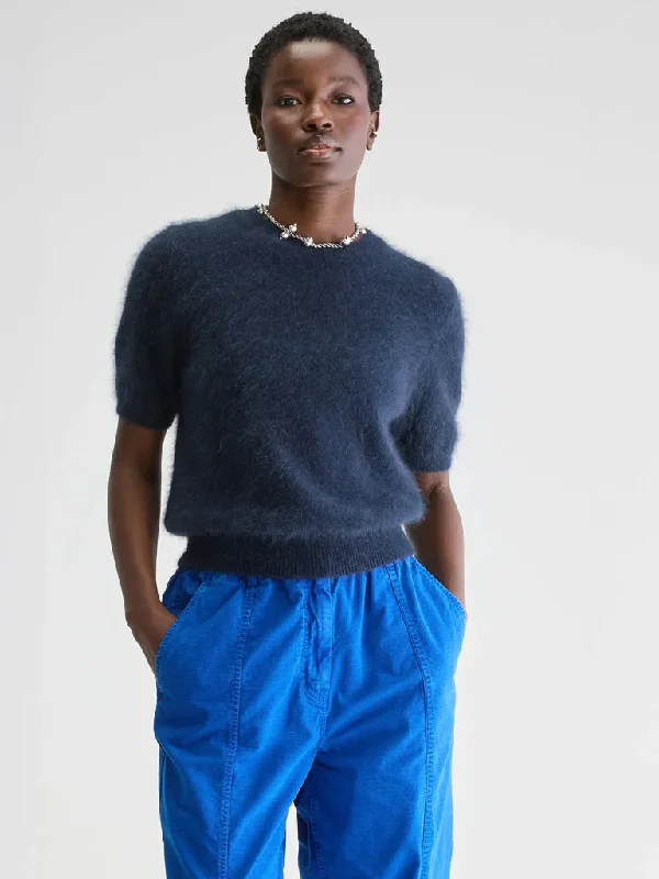 Bellerose Datad Sweater in Captain Collared Crew Neck Turtle Neck