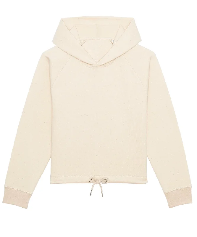 Natural Raw - Women's Stella Bower cropped hoodie  (STSW132) Hoodie with Ribbed Hem Stretchable Secure