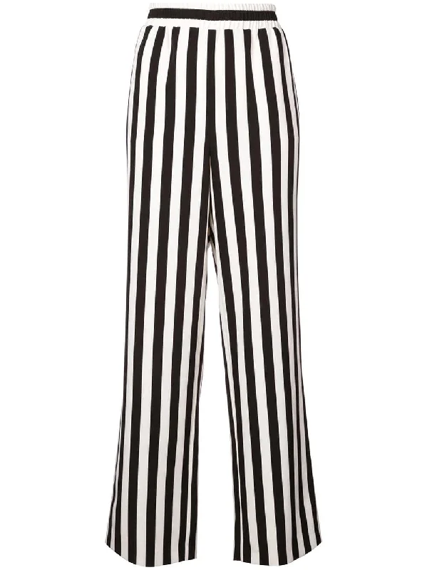 striped high-waist trousers Trousers Cargo Utility