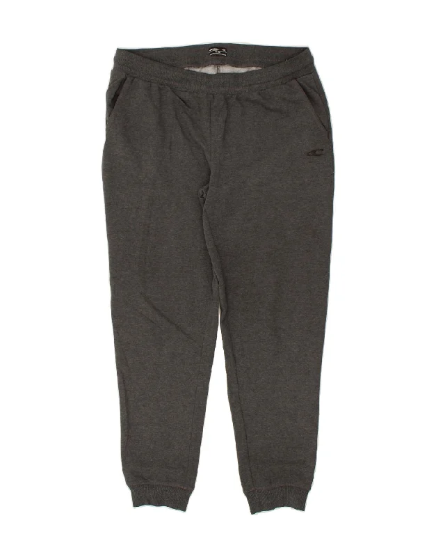 O'NEILL Womens Tracksuit Trousers Joggers UK 18 XL  Grey Polyester Trousers Fall Fleece