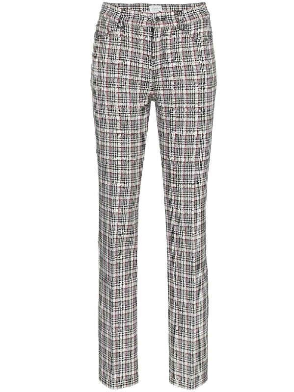 Check wool-blend trousers Trousers Party Sparkling