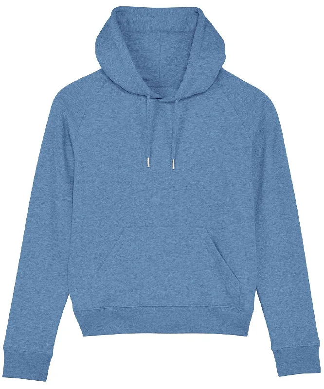 Mid Heather Blue - Women's Stella Trigger iconic hoodie sweatshirt  (STSW148) Hoodie Sweatshirt Pullover