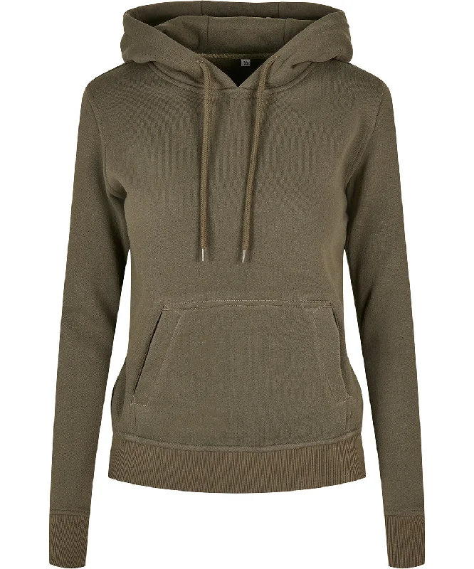 Olive - Women's organic hoodie Zip Hoodie Drawstring Kangaroo Pocket