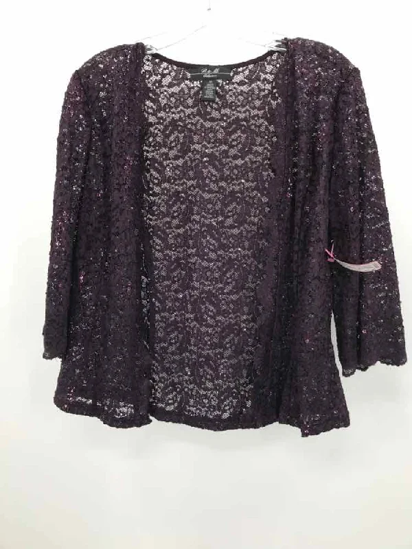 Pre-Owned R & M Richards Purple Size 10 Sweater Modern Contemporary Chic