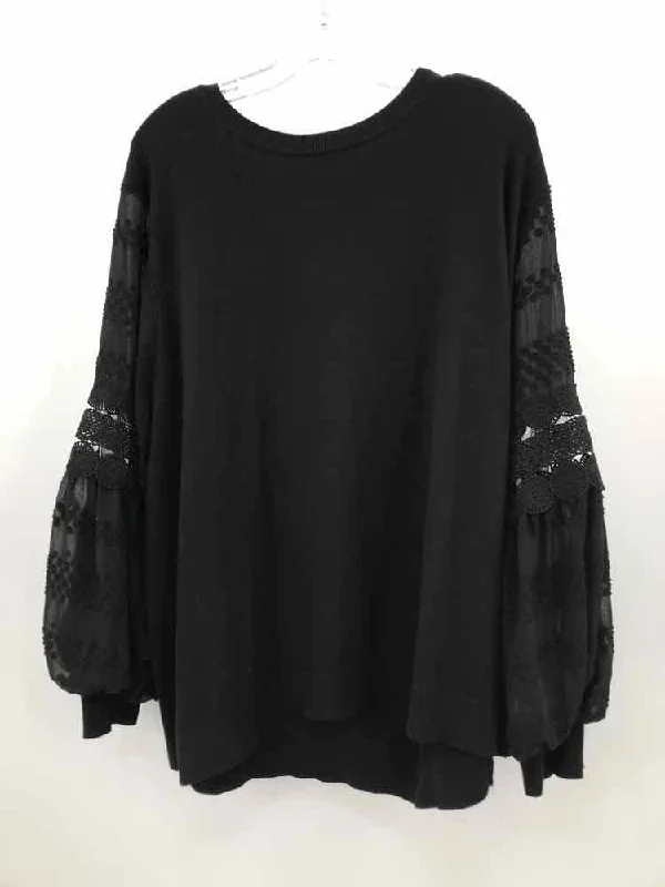 Pre-Owned Sioni Black Size Large Sweater Thin Thick Dense